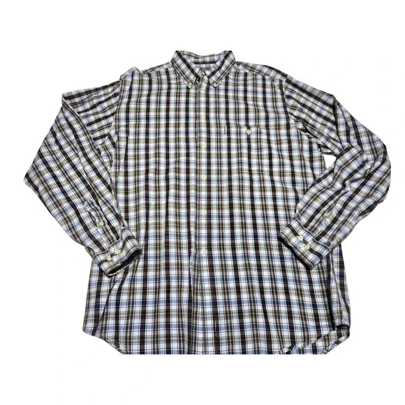 Beretta Plaid Button Up Shirts Men's XL Lot of 5‎ Cotton